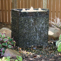 Stacked Slate Wall Base-Curved - 26" H (66 Cm)