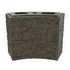 Stacked Slate Wall Base-Curved - 26" H (66 Cm) – image 2