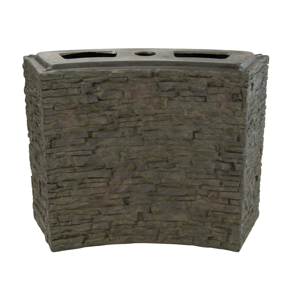 Stacked Slate Wall Base-Curved - 26" H (66 Cm) – image 2
