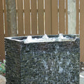 Stacked Slate Wall Topper-Curved Front-Spill