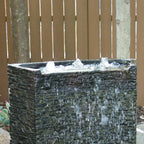 Stacked Slate Wall Topper-Curved Front-Spill