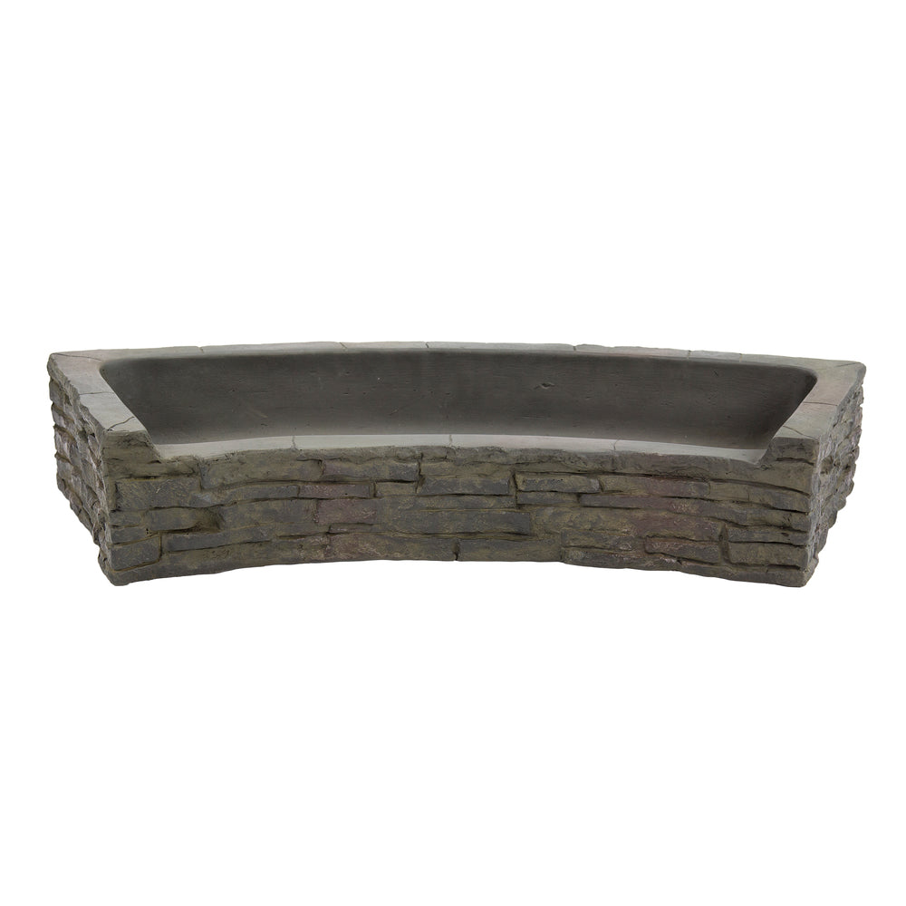 Stacked Slate Wall Topper-Curved Front-Spill – image 2