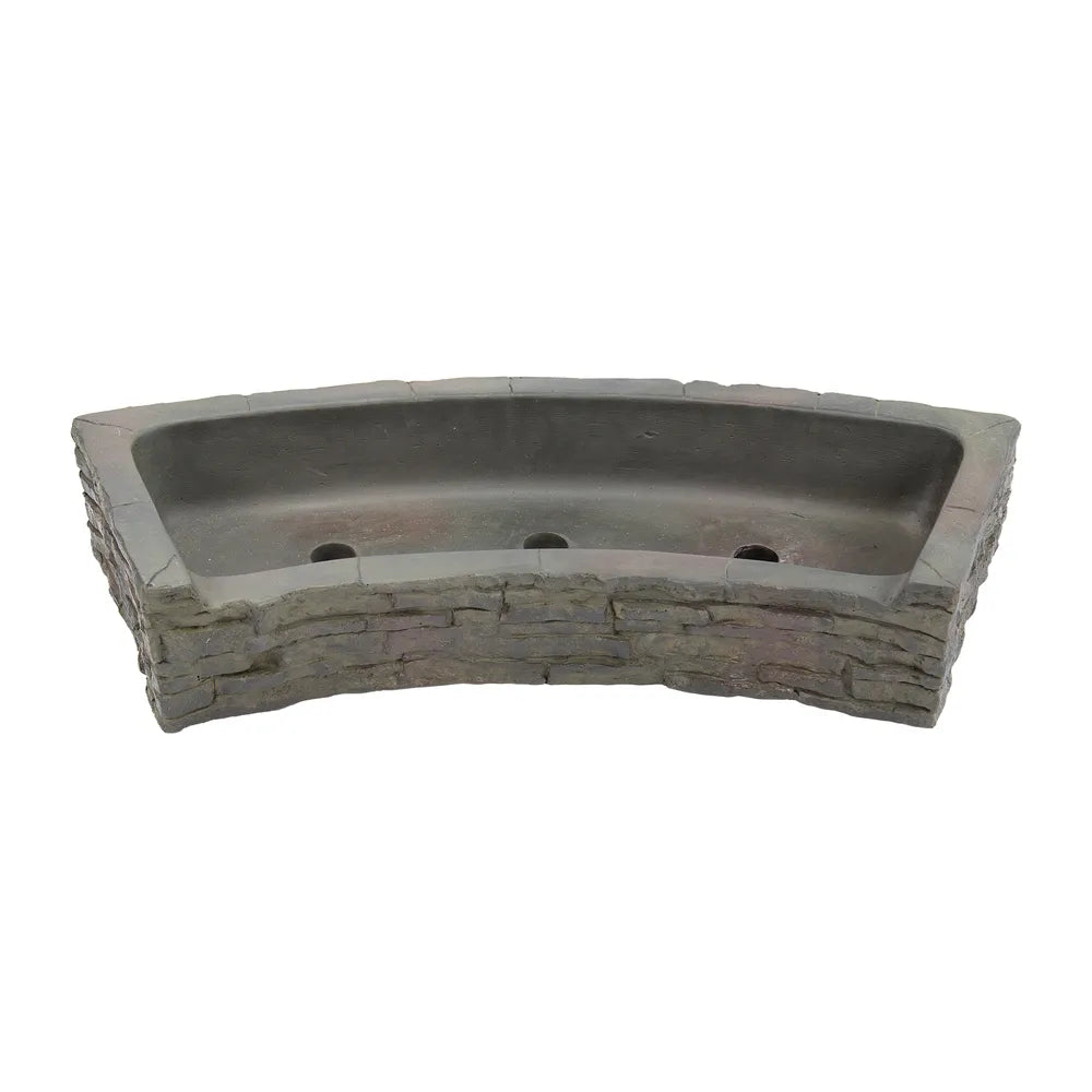 Stacked Slate Wall Topper-Curved Front-Spill – image 3