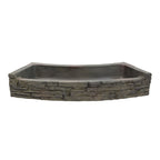 Stacked Slate Wall Topper-Curved Rear-Spill – image 2