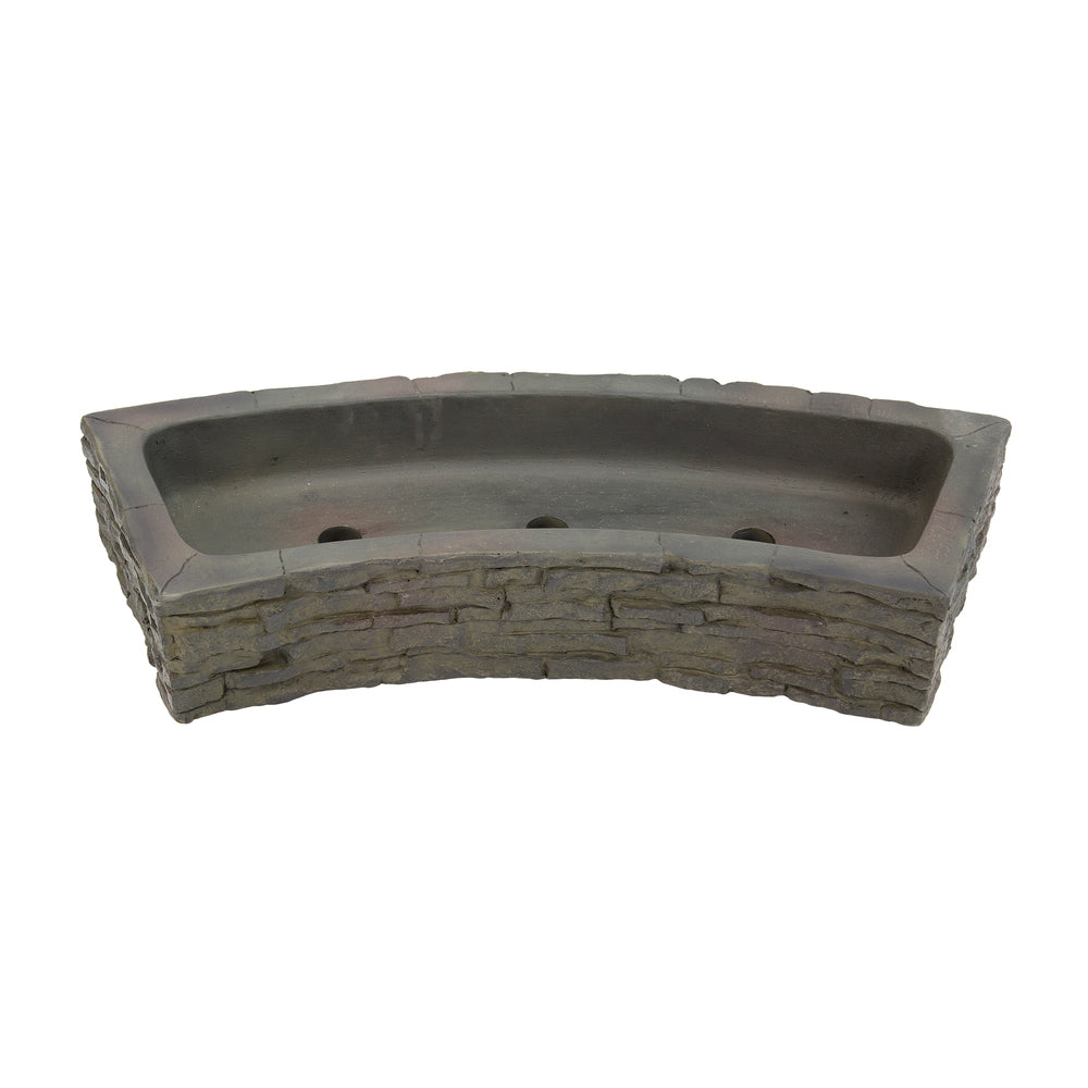 Stacked Slate Wall Topper-Curved Quad-Spill – image 3