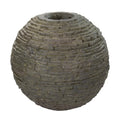 Stacked Slate Sphere - 40" Dia (102 Cm)
