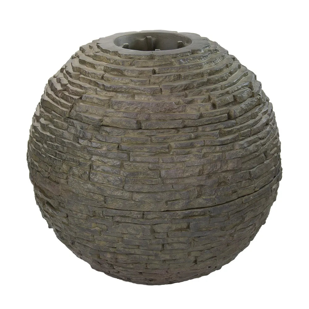 Stacked Slate Sphere - 40" Dia (102 Cm)
