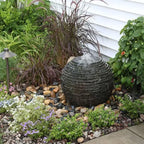 Stacked Slate Sphere Fountain Kit - 18" Dia (46 Cm)