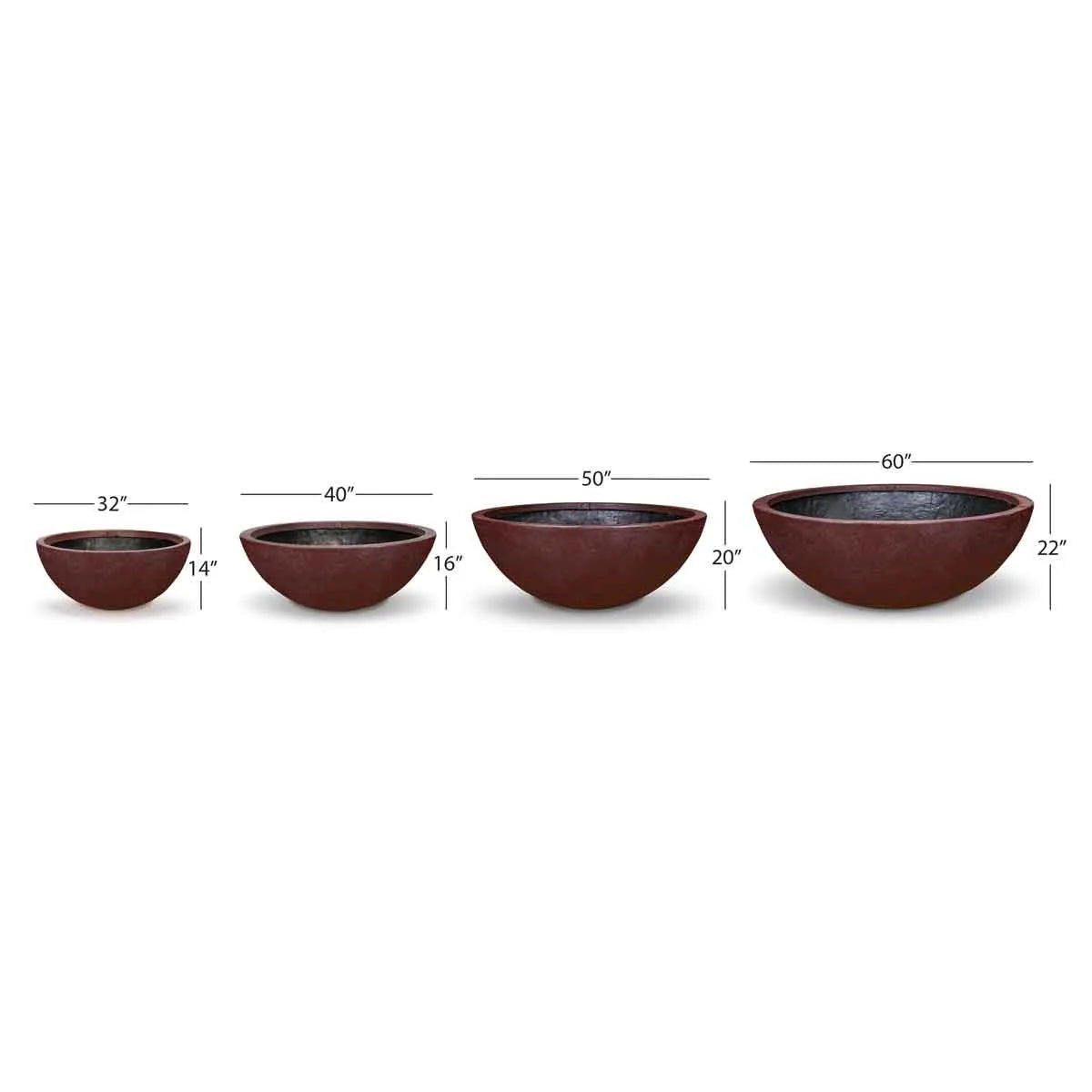 Fountain Bowl - Merlot - 32" Dia (81 Cm) – image 5