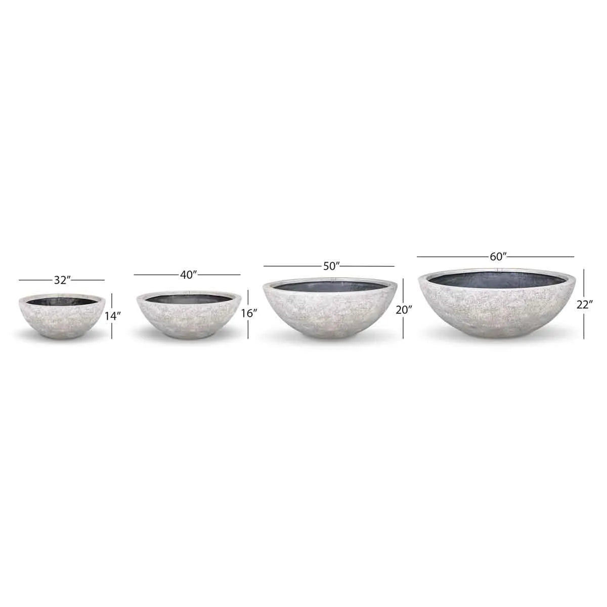 Fountain Bowl - Lunar Gray - 32" Dia (81 Cm) – image 5