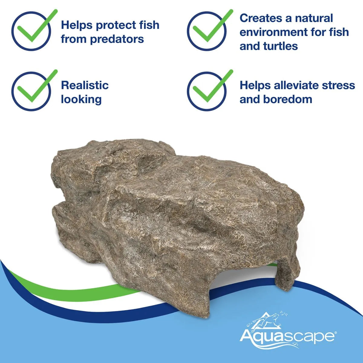 Faux Rock Fish Cave Large - 30" L X 18" W (76 X 46 Cm) – image 9