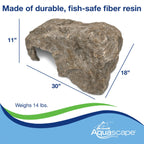 Faux Rock Fish Cave Large - 30" L X 18" W (76 X 46 Cm) – image 6