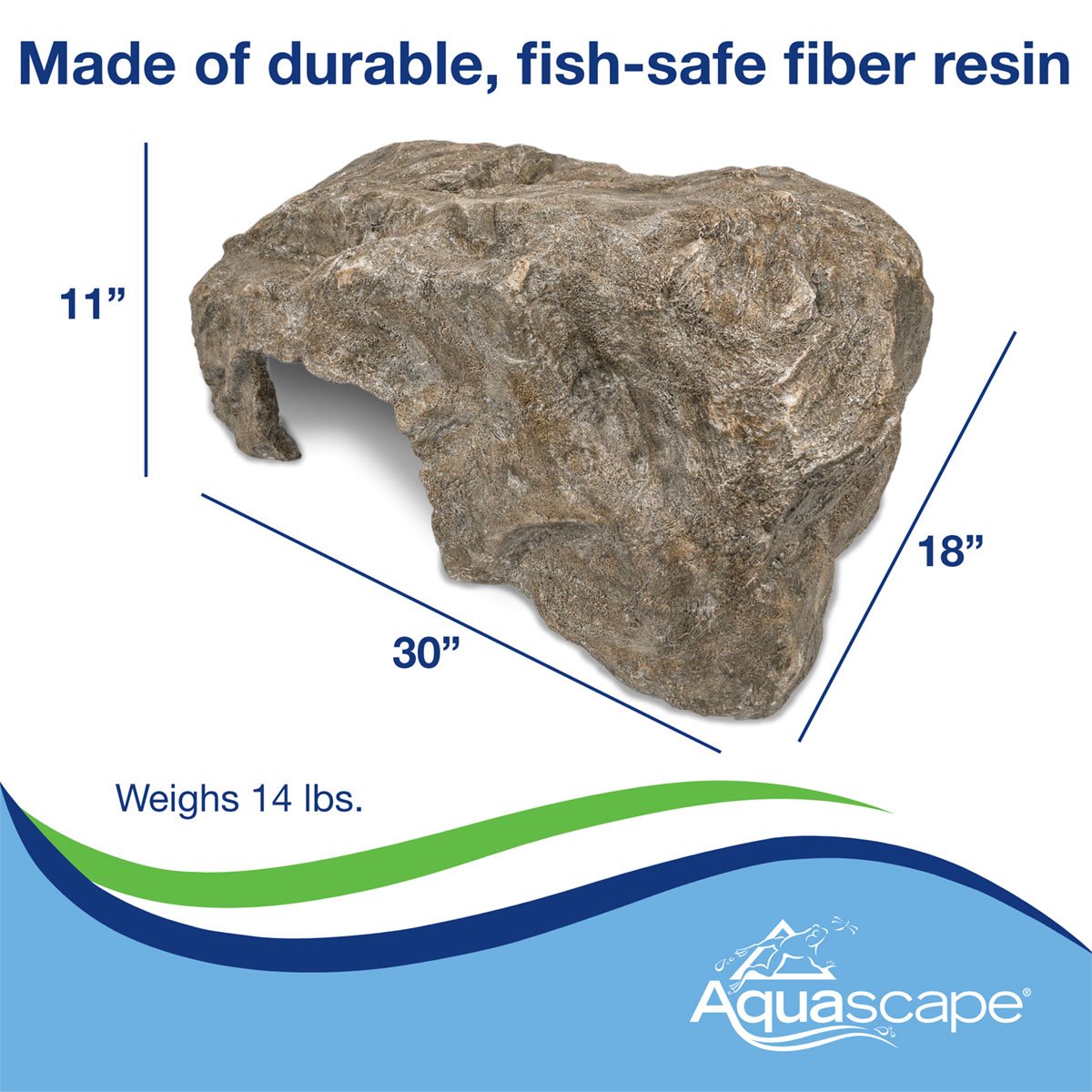 Faux Rock Fish Cave Large - 30" L X 18" W (76 X 46 Cm) – image 6