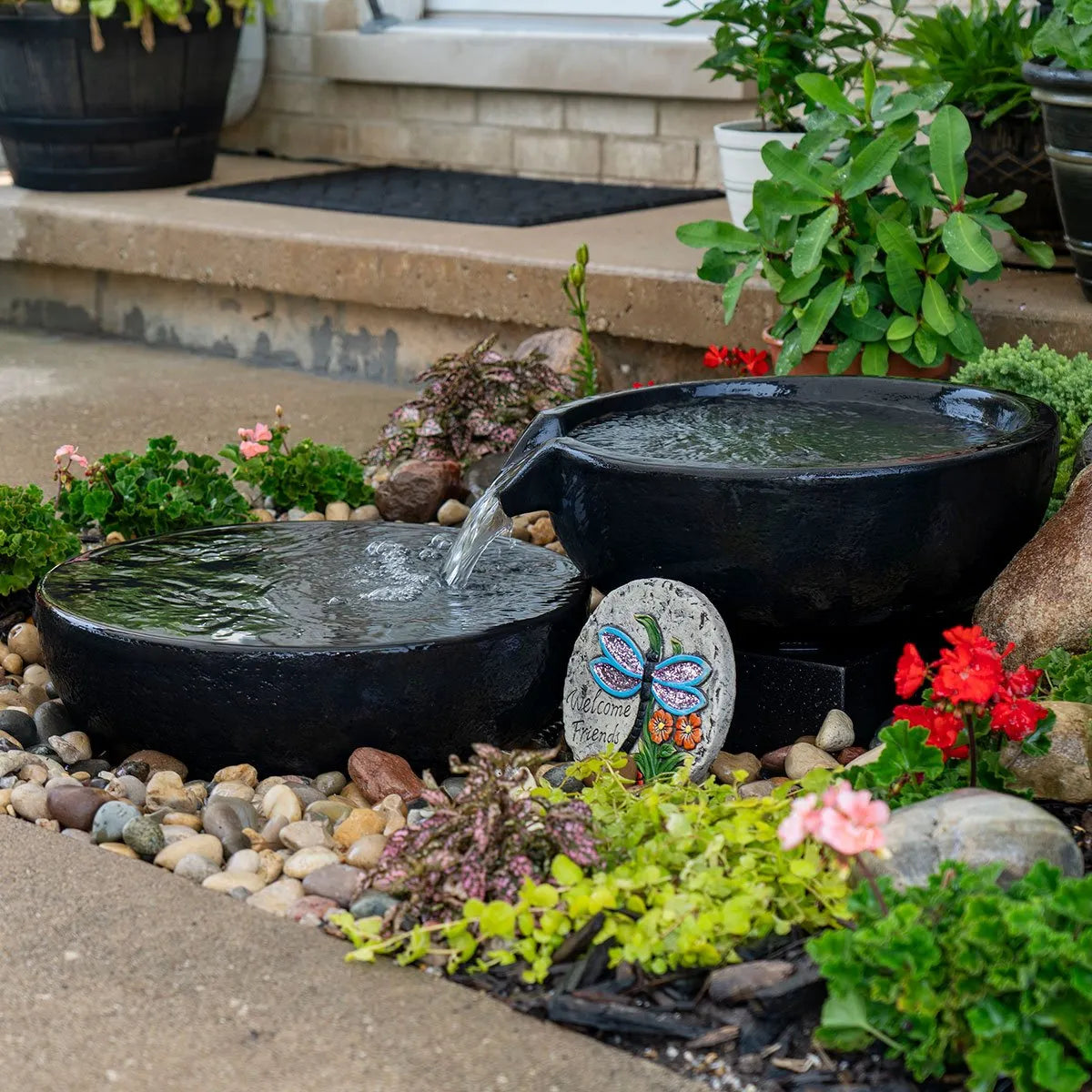 Spillway Bowl And Basin Fountain Kit - Iron Ore - 19"/21" Dia (49/52 Cm) – image 7