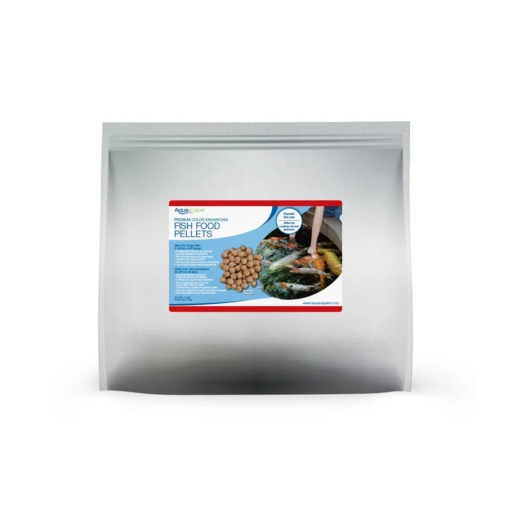 Premium Color Enhancing Fish Food - Large Pellets - 11 Lb / 5 Kg