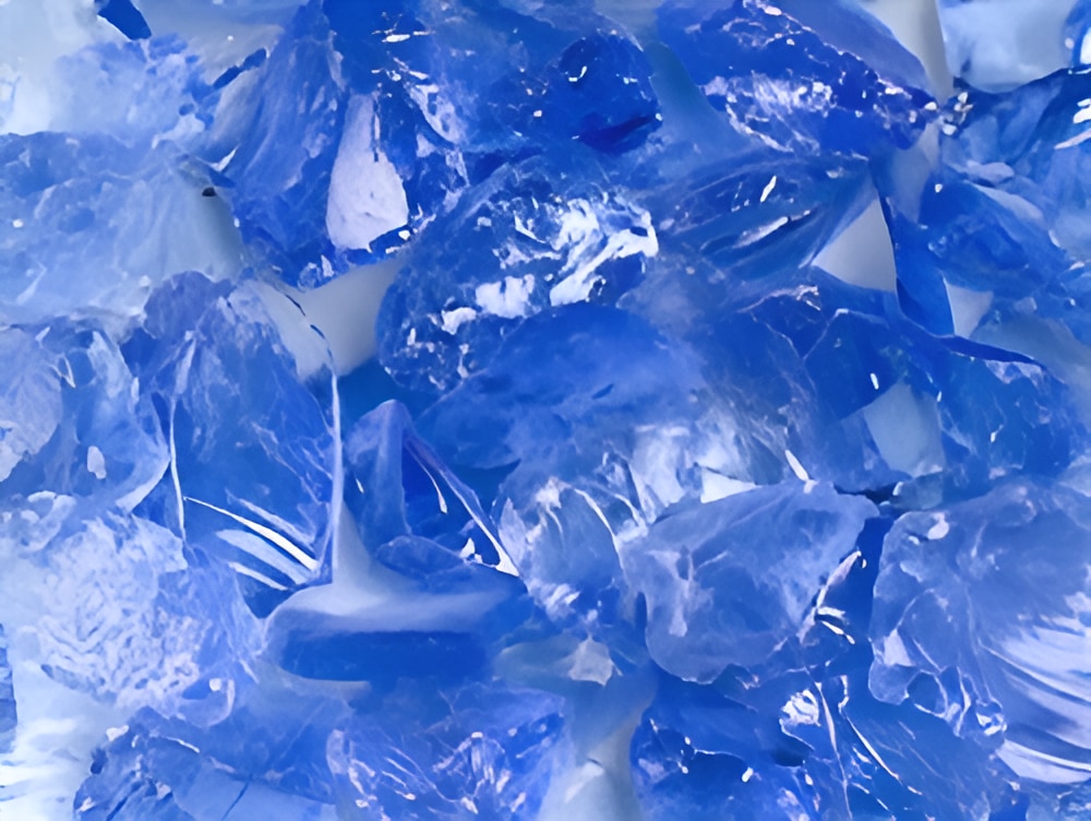 Light Blue Fire Glass