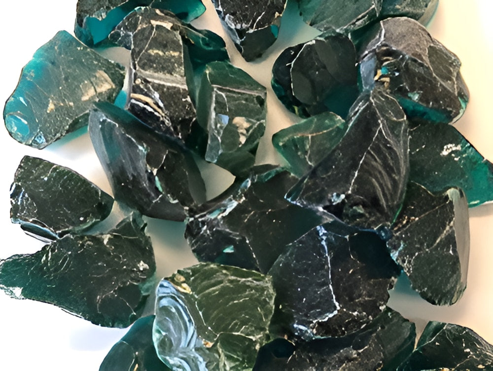 Teal Landscape Glass
