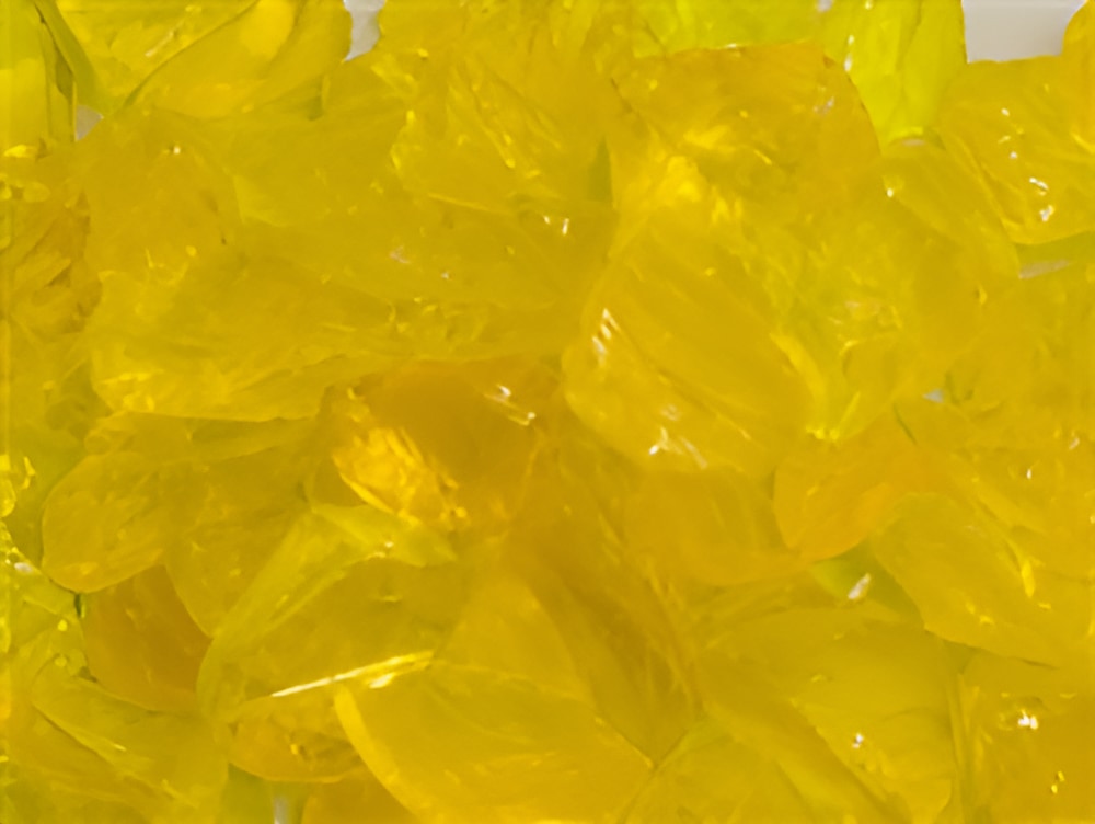 Chunky Yellow Landscape Glass