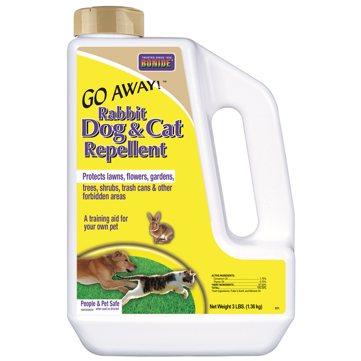 Bonide Go Away! Rabbit, Dog, & Cat Repellent Granules