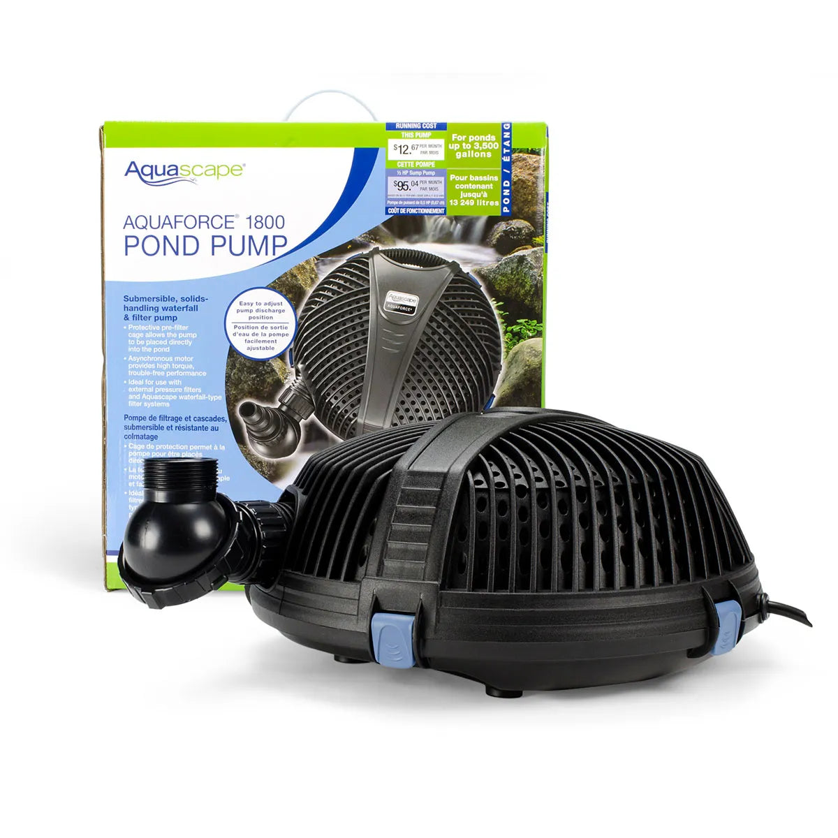 Aquaforce (G2) Solids-Handling Pond Pump - Aquaforce 1800