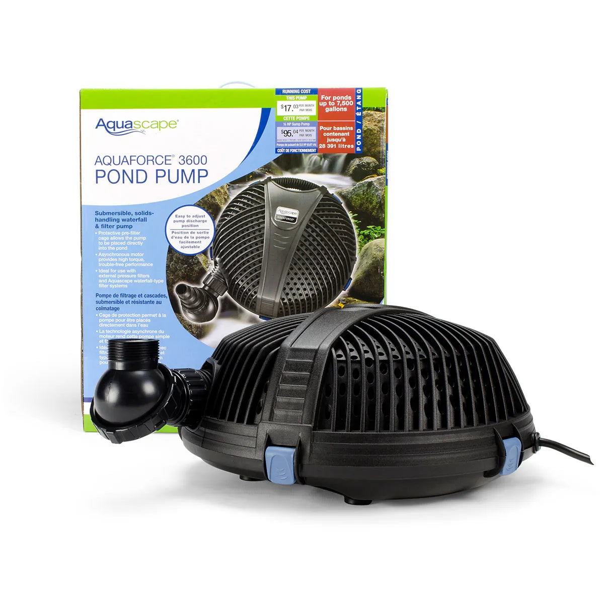 Aquaforce (G2) Solids-Handling Pond Pump - Aquaforce 3600