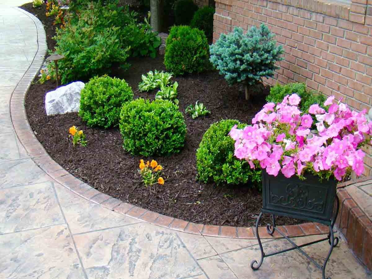 Brown Colored Landscape Mulch