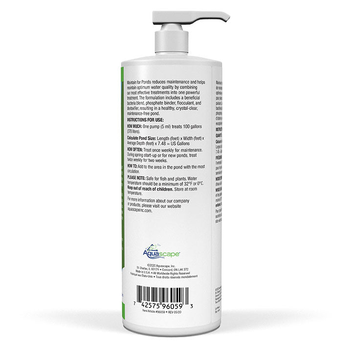 Maintain For Ponds - 32 Oz / 946 Ml – image 2