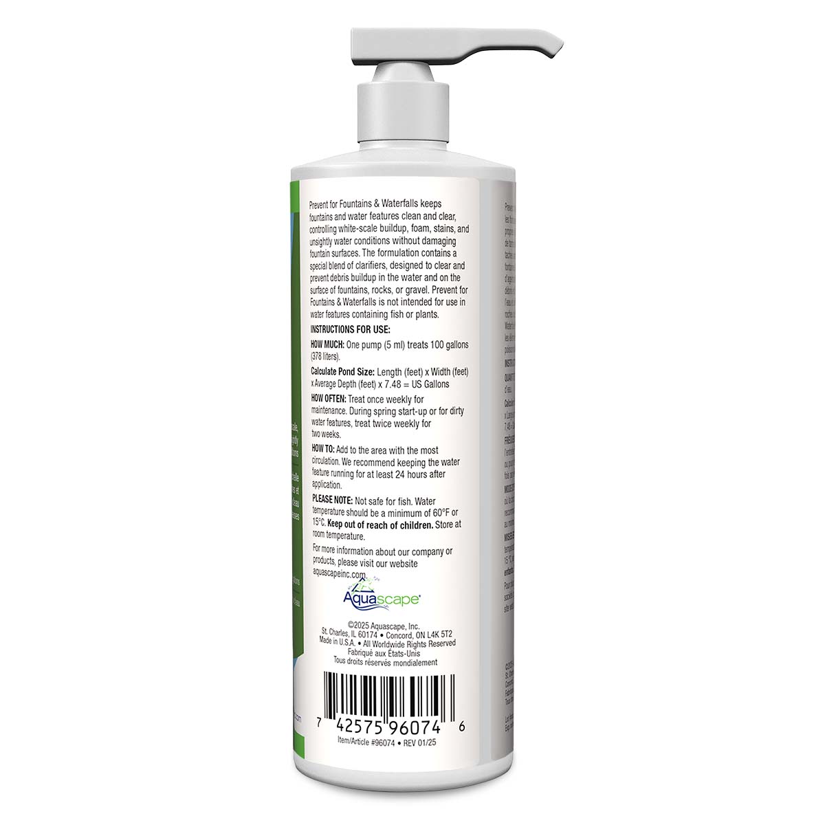 Prevent For Fountains And Waterfalls - 16 Oz / 473 Ml – image 3