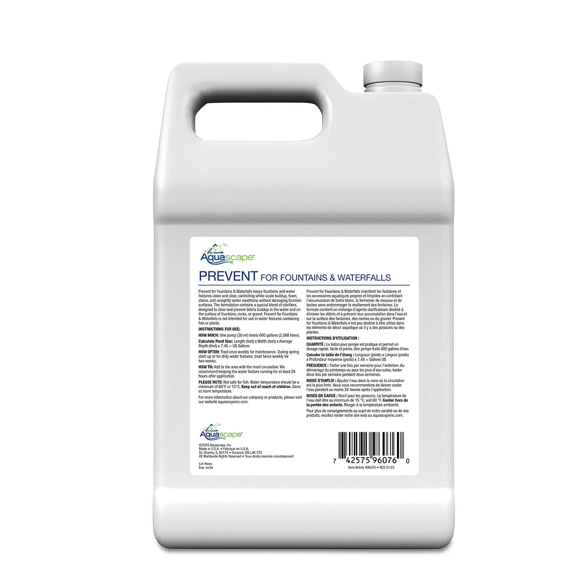 Prevent For Fountains And Waterfalls - 1 Gal / 3.78 L – image 3