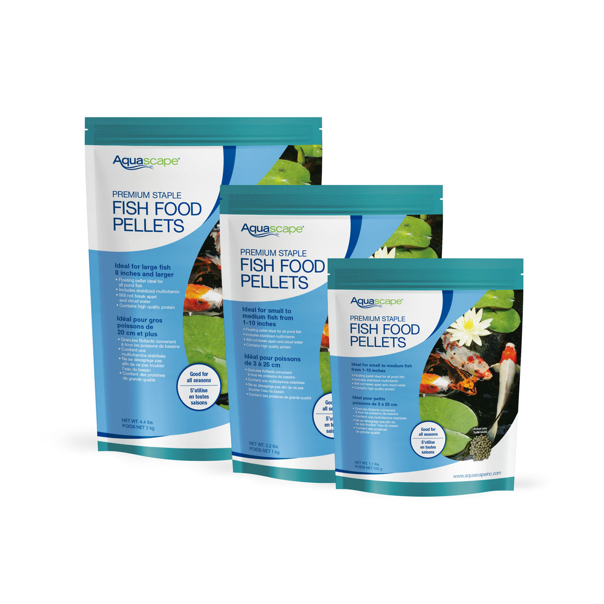 Premium Staple Fish Food-Mixed Pellets - 4.4 Lb / 2 Kg – image 3