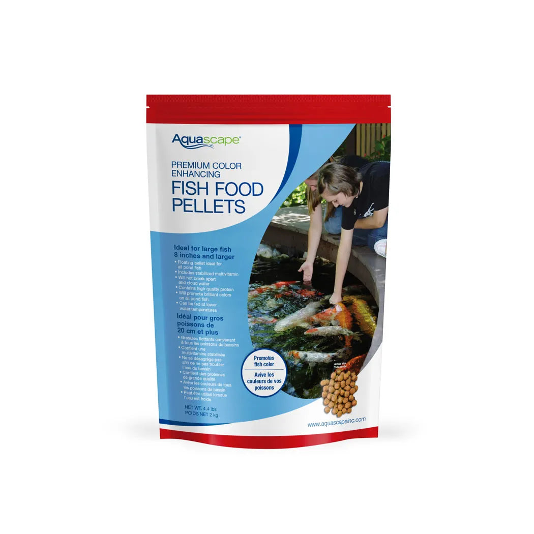 Premium Color Enhancing Fish Food - Large Pellets - 4.4 Lb / 2 Kg