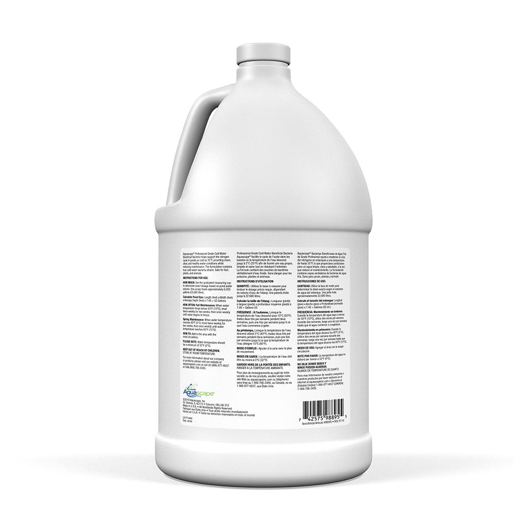 Cold Water Beneficial Bacteria Professional Grade - 1 Gal / 3.78 L – image 2