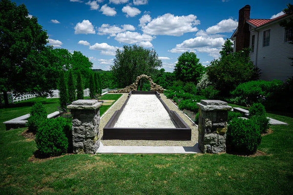Bocce Courts with Oyster Shell Surfaces