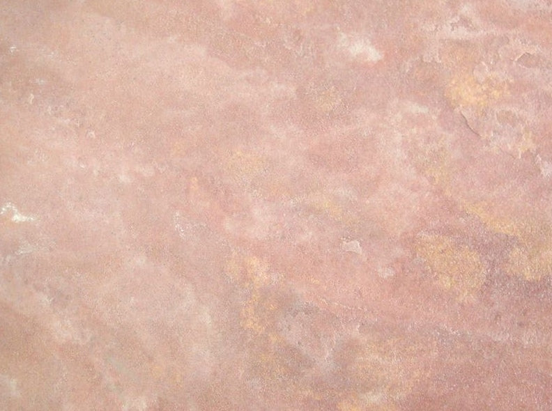 Arizona Rose Flagstone Standup Select grade, large select flagstone slabs stood on edge and strapped for delivery
