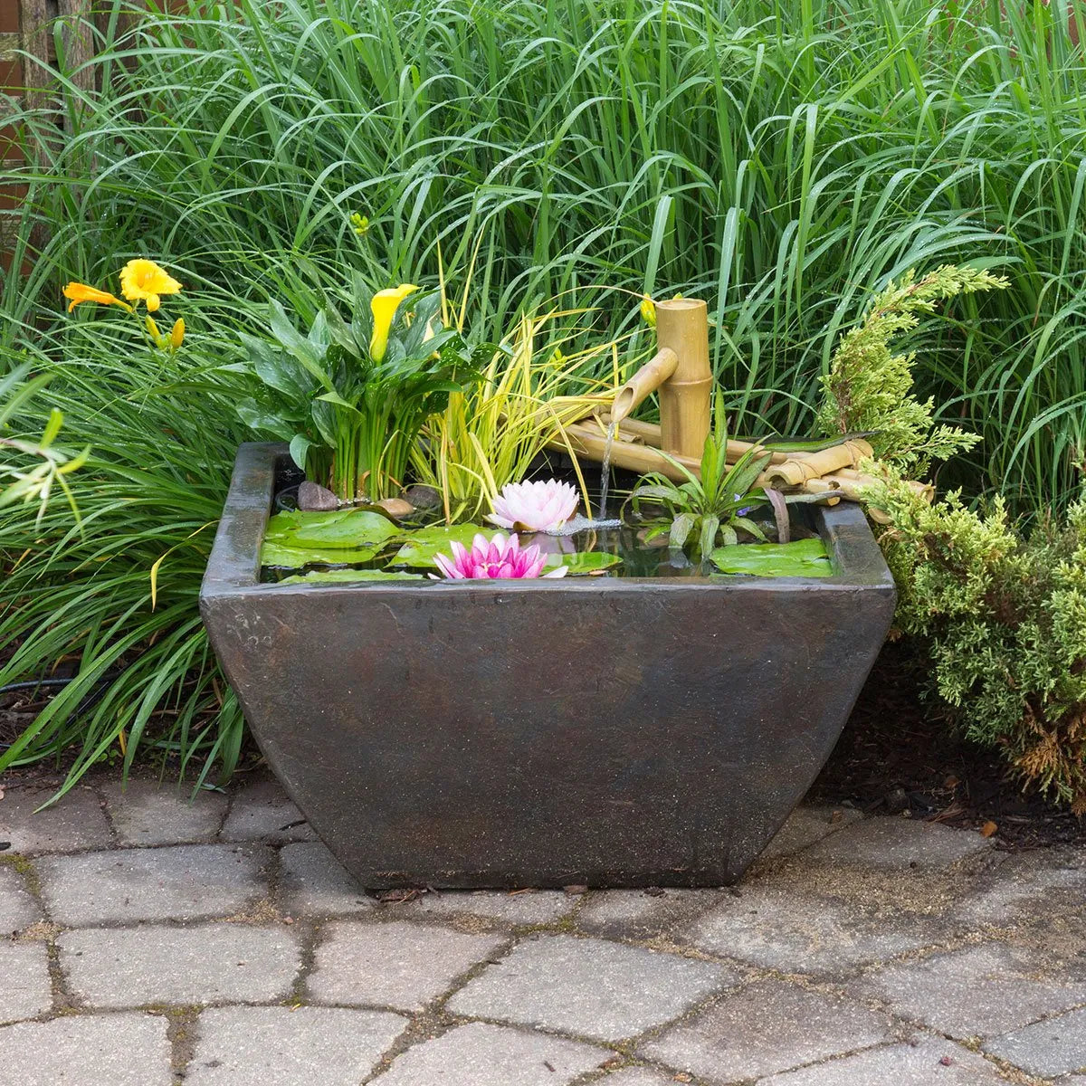 Fountain Bowl - Gray Slate - 27" Sq (69 Cm) – image 4