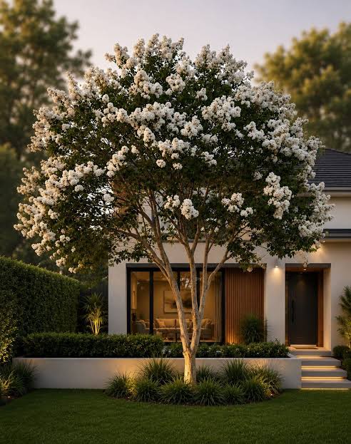Lagerstroemia × 'Natchez' (multi-stem form)