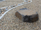 Specimen black basalt boulder, quoted individually by size and weight