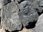 Black Lava Dark Star specimen landscape boulder, quoted individually