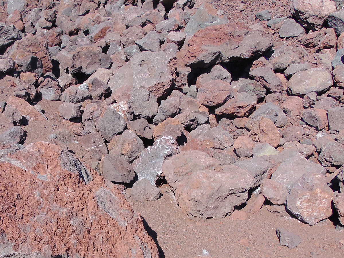Black n Burgundy Lava landscape boulders, 30 to 36 inch size