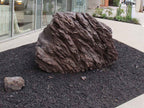 Black n Burgundy Lava specimen landscape boulder, quoted individually
