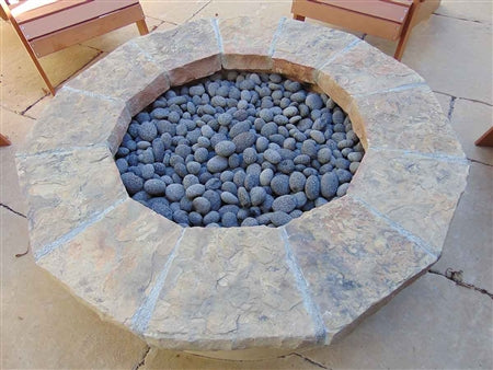 Black Nara Lava Pebbles, Nara Lava 1/2 50 Lbs Bag