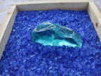 Chunky Aqua Landscape Glass