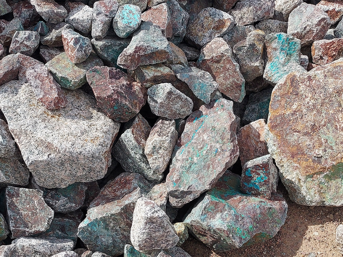 Curacao Blue landscape boulders, 30 to 36 inch size