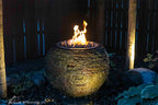 Fire And Water Stacked Slate Sphere – 32" Dia (81 Cm) – image 3