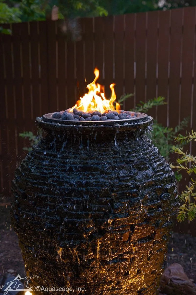 Fire And Water Stacked Slate Urn - 55” H (140 Cm) – image 3