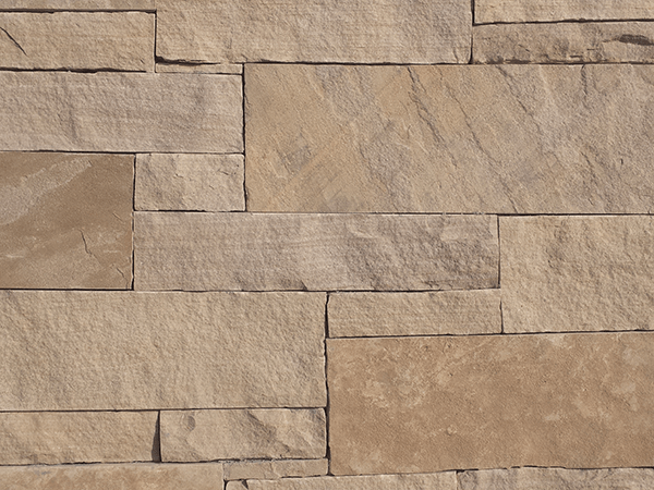 Las Cruces cleft face Fossil Creek stone veneer wall