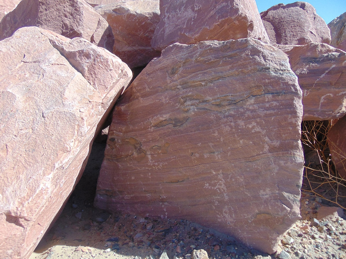 Las Vegas Pink Rainbow landscape boulders, 24 to 30 inch size