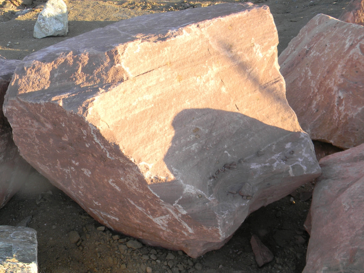 Las Vegas Pink Rainbow landscape boulders, 30 to 36 inch size