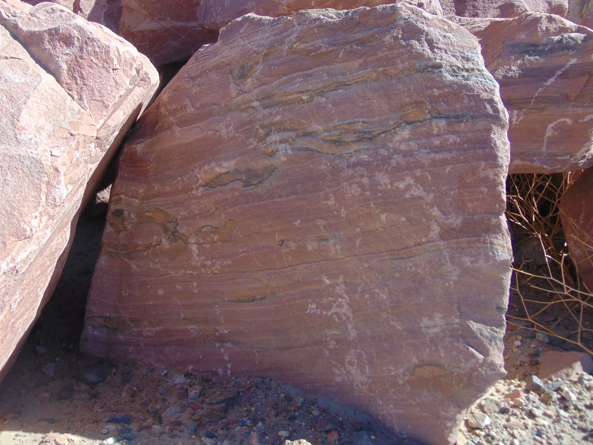 Las Vegas Pink Rainbow landscape boulders, 3 to 4 foot size