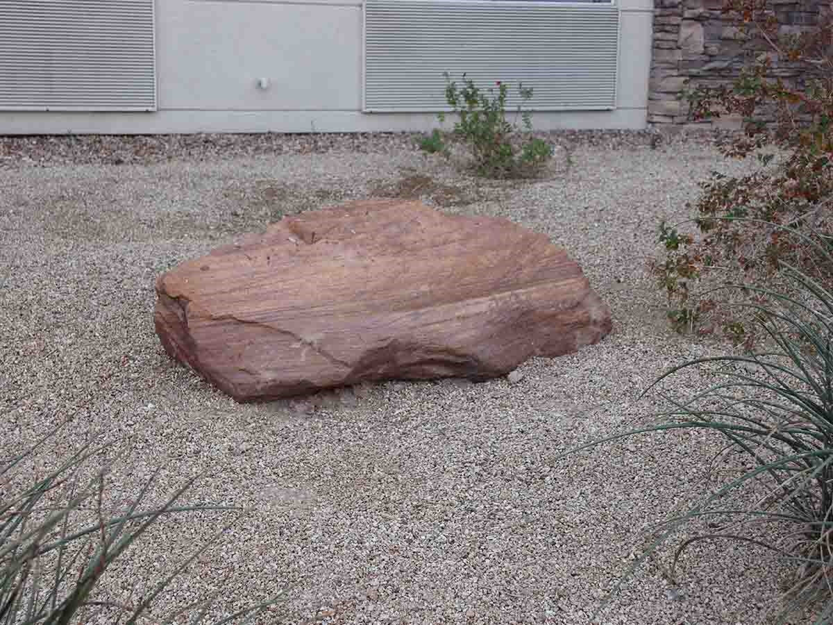 Las Vegas Pink Rainbow specimen landscape boulder, quoted individually